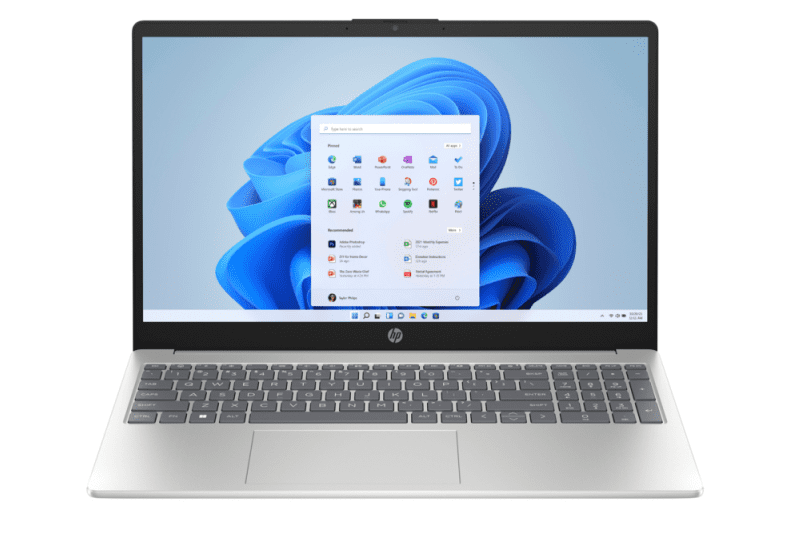 HP 15-fd0122ds 15.6" HD Touchscreen Laptop, Intel N150 0.8GHz, 4GB RAM, 128GB UFS, Windows 11 Home S Mode, Moonlight Blue