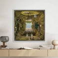 thumbnail image 3 of Surreal Canvas, Garden Landscape Wall Decor, Abstract Artwork, Surreal Garden Printed Canvas, Surrealism Poster, Abstract Landscape Canvas Art, Canvas Wall Decor - Gold Framed, 3 of 6