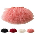 thumbnail image 4 of Splozh Tutu Dress for Girls Tutu for Toddler Girls Tulle Ballet Dance Skirt Princess Baby Kids Dress up Birthday Party Layers Red,4-5 Years, 4 of 4