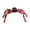 Red, variant on QYROS 75CM Colorful Giant Spider Halloween Decoration - Realistic Green Spider Web Crawler for Haunted House, Yard, and Indoor Party Decor,Green