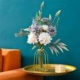 thumbnail image 6 of Fake Artificial Flowers Arrangements Centerpiece Table Decorations Like Real Silk Flowers Bouquets Wedding Centerpieces for Table Faux White Blue Dahlia Home Kitchen Garden Party Decor, 6 of 7