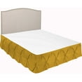 thumbnail image 2 of D.N.G. BEDDINGS 1 Piece Pinch Pleated Bed Skirt, 12 Inch Deep Pocket, 800 Thread Cotton 100% Egyptian Cotton, Twin XL Size (39" x 80") Inch, Solid Gold, 2 of 3