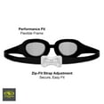 thumbnail image 4 of Athletic Works Supernova Adult Swim Goggles, Tinted, Anti-Fog Lenses with UV Protection, Black, 4 of 9