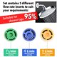 thumbnail image 4 of Xihbxyly Limitador de Ducha de Ahorro de Agua, Latón Cromado, Rosca de 1/2 Pulgada, Hasta Un 70 % de Ahorro de Agua, 3 Insertos de Caudal Incluidos, Ahorro Anual de Hasta £150, 4 of 7