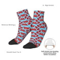 thumbnail image 6 of Fuzoiu Cartoon Crabs Print Adult Socks, Crew Moisture-wicking Socks, Unisex Cushion Crew Socks,Casual Sports Ankle Socks, 6 of 7