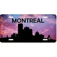 thumbnail image 1 of Montreal Skyline Silhouette Metal License Plate, 1 of 1