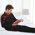 thumbnail image 6 of Pofeuu Red Glitter1 Print Men's Long Sleeve Pajama Set Pijamas Para Hombres Pijamas Para Hombres Mens Pajamas Set-XX-Large, 6 of 7