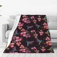 thumbnail image 1 of Balery Humming Bird And Tropical Manta de Felpa Suave y Acogedora – Cobija de Franela Aterciopelada para Cama, Lavable y Cálida para Sofá, Mascotas, Transpirable-60"x50", 1 of 7