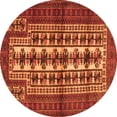 thumbnail image 1 of Ahgly Company Indoor Round Persian Orange Traditional Area Rugs, 3' Round, 1 of 1