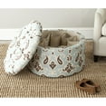thumbnail image 2 of Safavieh  Tanisha Cyan Blue Shoe Storage Ottoman, 2 of 2