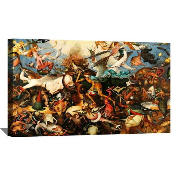 Pieter Bruegel The Elder Painting The Fall Of The Rebel Angels By Pieter Brueghel Canvas Art Framed Wall Art