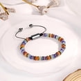 thumbnail image 5 of Adjustable Natural Stone Disc Beaded Lightweight Stylish Handmade Hand Chain Jewelry For Everyday Wear, 5 of 8