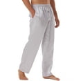 thumbnail image 6 of Onimisc Mens Satin Pajama Pants Set, Silky Feeling Sleep & Lounge Pants, PJ Bottoms with Pockets and Button Fly, 3 Pack, 6 of 8
