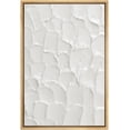 thumbnail image 2 of PixonSign Framed Wall Art Geometric White Minimal Paint Stroke Pattern Abstract Shape Paintings Minimalism Modern Art Decor Contemporary Canvas Prints Fine Art for Rooms - 16"x24" Natural, 2 of 5