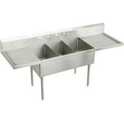 Elkay SS8372LROF6 Sturdibilt Stainless Steel Triple Compartment Scullery Sink