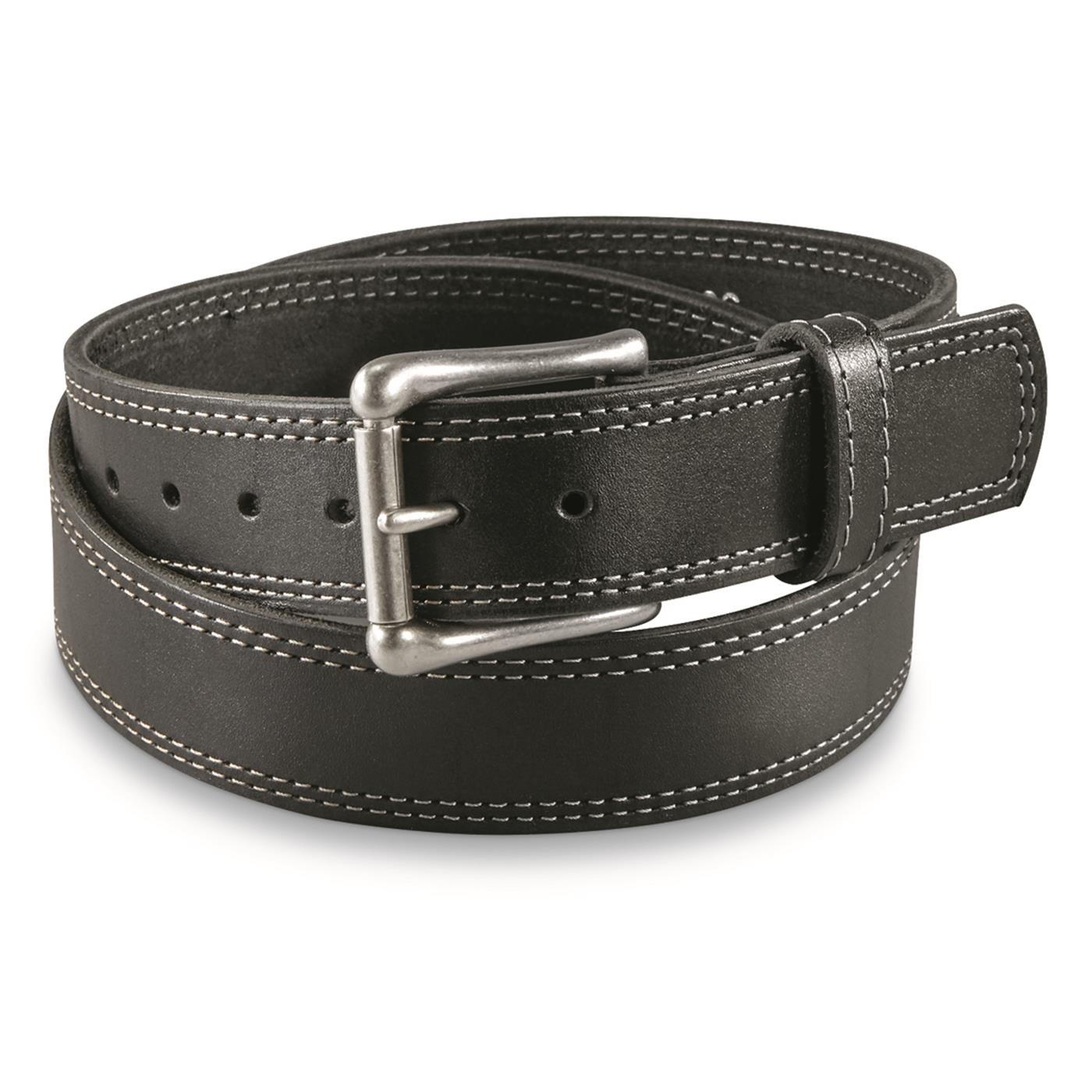 Guide Gear Austin Leather Belt for Men, Full Grain Leather Belt, Mens