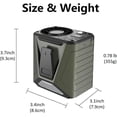 thumbnail image 2 of Outdoor 4 In 1 Function USB Waist Fan Belt Fan Clip On Personal Necklace Cooling Work Clothes Fan,3 Speed,9000 mAh,Strong Airflow (Green), 2 of 9