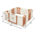 SamyoHome 14 Panels Foldable Baby Playpen Play Yards Activity Center