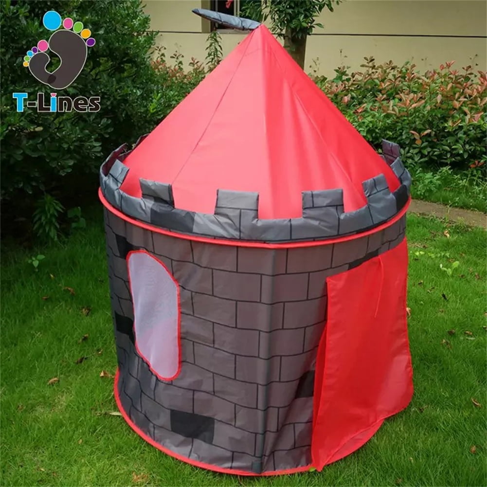 Kadyn Playhouse Castle Pop Up Tent, Outdoor Indoor Big Tent for Boys and Girls, Portable Children's Play Tent for Indoor and Outdoor, Red Kadyn Playhouse Castle Pop Up Tent, Outdoor Indoor Big Tent for Boys and Girls, Portable Children's Play Tent for Indoor and Outdoor, Red