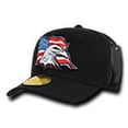thumbnail image 2 of Nothing Nowhere N16 Curve Bill Eagle Caps-USA black, 2 of 2