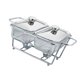 thumbnail image 4 of Calentador de alimentos para buffet, utensilios de cocina con tapa, multiusos, fácil de limpiar. 1.3L 2 compartimentos, 4 of 9