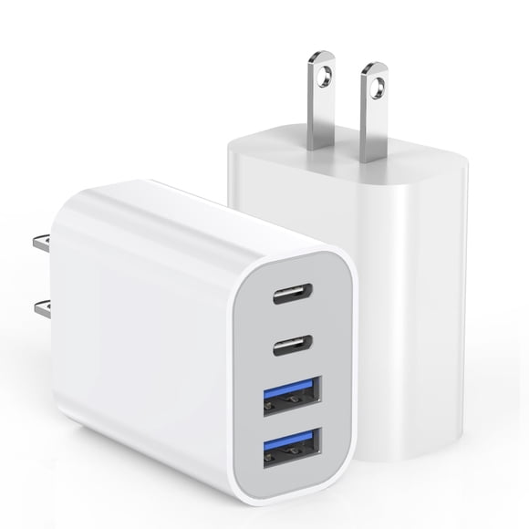 Bloque de carga Dazana, 40 W, 4 puertos, USB C rápido para iPhone 16