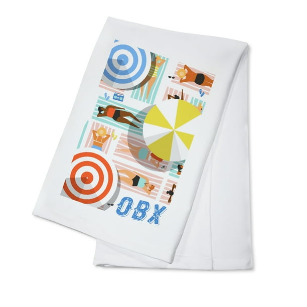 Outer Banks, North Carolina, Aerial Beach Scene, Ladies on Towels (100