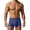 Blue, variant on Mens Boxer Briefs Seamless Mid Rise Breathable Underwear for Men