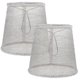 thumbnail image 1 of Ceiling Lampshades For Bedroom Fabric Lamp Shade Accessory Suitable For Homeowners Gift Recipients Simple Appearance Black 15X15X11CM 2Pcs, 1 of 2