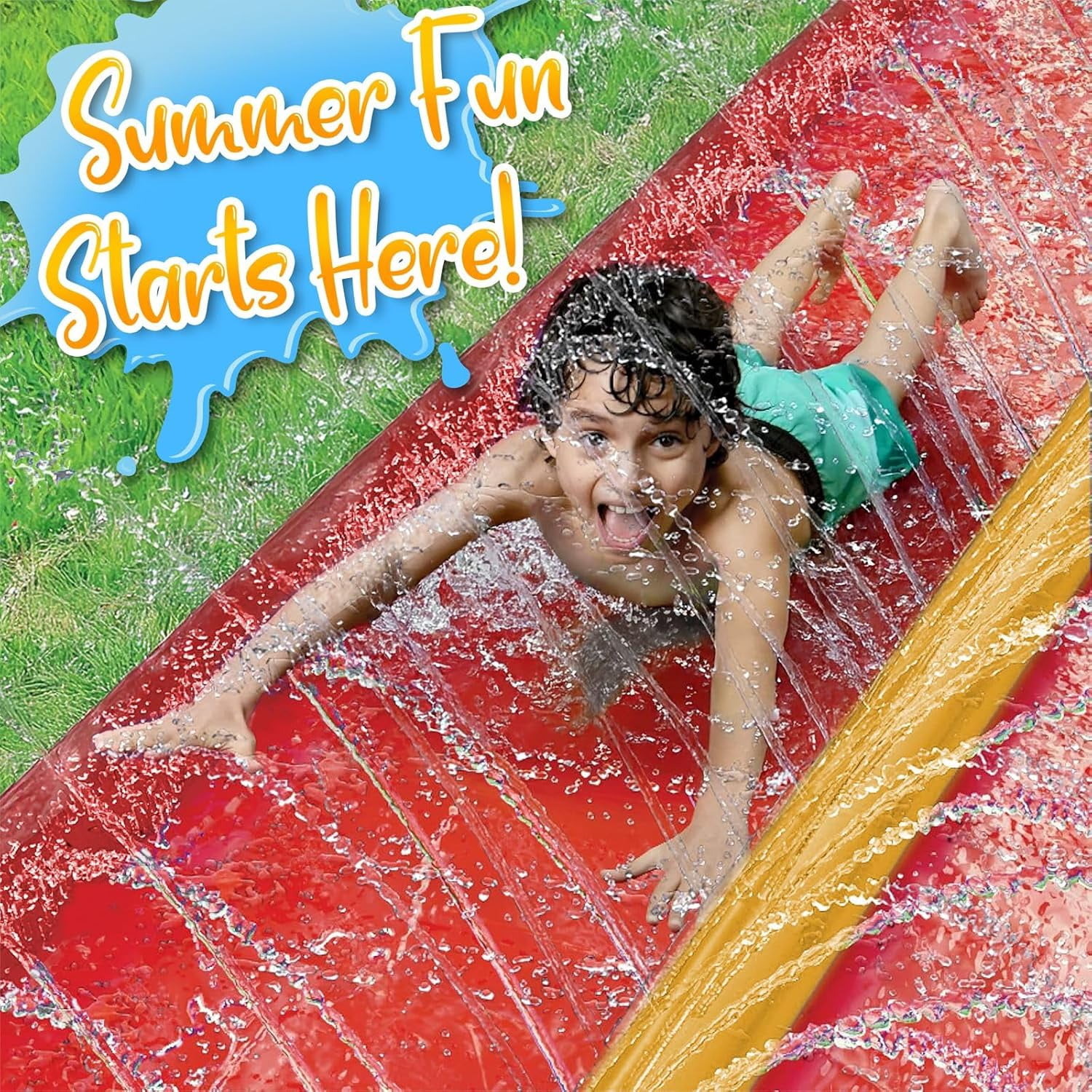 Stargo 18 x 5 ft - Slip and Slide, Water Slides for Kid - Backyard Waterslide, Outdoor Summer Fun, Water Activities for Kids and Adults for Backyard Fun, Ages 4-8, 5, 6, 7, 8-12 +