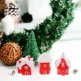 thumbnail image 6 of Mini Xmas Village Figurines 6Pcs Snow Houses Roll Decoration, 6 of 7