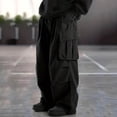 thumbnail image 2 of Turilly Men's Cargo Pants Plus Size Multi Pockets Full Long Cargo Pants Casual Travel Hiking, 2 of 7