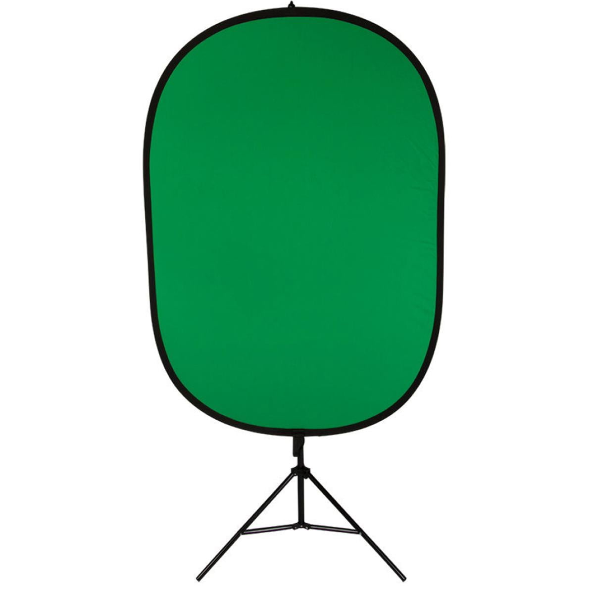 On-Stage VLD360 10" LED Ring Light Kit - With VSM3000 Green Screen Kit with Lighting Stand, ASVSM5-B Metal Pop Blocker  with 13" Flexible Gooseneck
