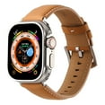 thumbnail image 3 of GadgetCom Replacement Band Compatible With Apple Watch Series 10 42mm , Genuine Leather Strap Bracelet, 3 of 3