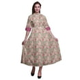 thumbnail image 1 of Bimba Floral Ladies Button Down Print Dress A-Line Cocktail Party Shirt Dress-XX-Large, 1 of 5