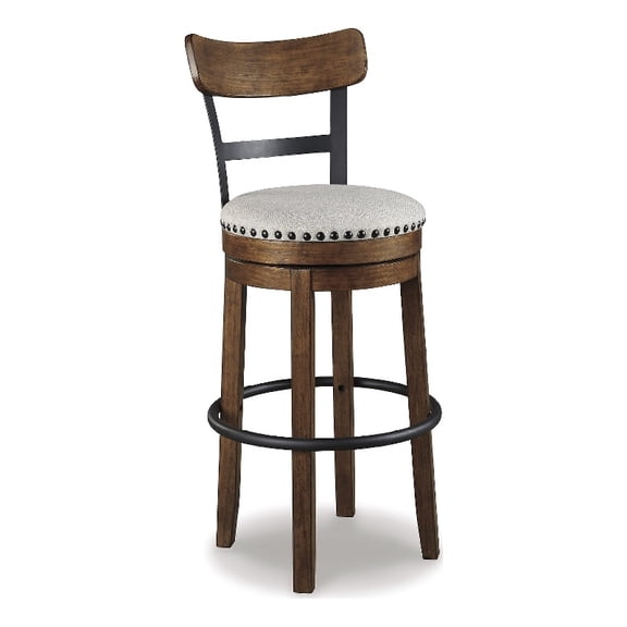 Signature Design by Ashley Bristel Beige & Brown Tall Swivel Barstool