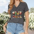 thumbnail image 2 of MORTTIC Women’s Summer Graphic T-Shirt Casual Wine Glass Print Short Sleeve Tee, Funny Drinking Theme Top, S, 2 of 5