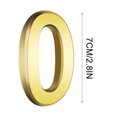 thumbnail image 2 of 3 Inch Gold Modern House Numbers Mailbox Numbers 0-9 Self-Adhesive Street Door Home Address Metal Numbers For Outside Or Inside Signs Easy Install, Usupdd 2025 3 Inch Gold Modern House, 2 of 2