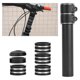 thumbnail image 4 of Elevador de manillar de bicicleta de aleación de aluminio, dispositivo de elevación, elevador de vástago, pieza de bicicleta, extensor de horquilla de vástago, negro, 4 of 9