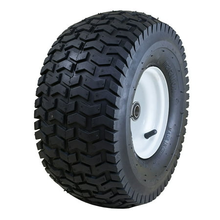 Marathon MRTN-20346 15 x 6.50 6 Inch Pneumatic Tire for Heavy Riding Lawn Mowers