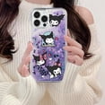 thumbnail image 2 of Compatible Con Samsung Galaxy A73 A53 A33 A23 A13 A72 A52s A52 A42 A32 A22 A12 M32 Brillante Glitter Transparente Funda Cinnamoroll Kuromi Mymelody Patrón Cute Cover Gao Jiahui unisex, 2 of 2