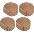 thumbnail image 1 of Adhesive Door Stopper - Wooden Door Stopper For Flooring And Parquet - Adhesive Door Stopper - Discreet And Elegant Doorstop - Set Of 4 (beech) New, 1 of 4