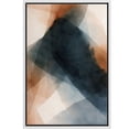 thumbnail image 6 of Framed Canvas Print Blue Abstract Wall Art Modern Decorative for Living Room Bedroom - 24"x36" WHITE, 6 of 8