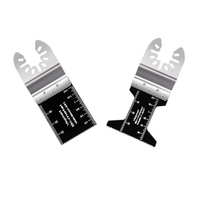 kurtrusly 2pcs Universal Oscillating High Carbon Steel Tool Multitool Saw Metal Sheet Power Tool Accessory Dual Metal