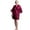Dark Red, variant on TowelSoft Satin Kimono Light Pink Short Robe for Women (Small/ Medium)