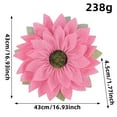 thumbnail image 2 of Sunflower Wreath Handmade Floral Decoration for Home Door and Wedding Party - Burlap Arrangement for Farmhouse Style, 2 of 3