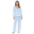 thumbnail image 1 of Casual Nights Women's Pajama Sets Jersey Knit Long Sleeve Sleepwear Nightwear Lounge Pajama Set, 1 of 5