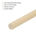 thumbnail image 3 of 100Pcs Round Wood Sticks 1/12x6" Dowel Rod Unfinished Hardwood Stick Craft for DIY Crafts, 3 of 6