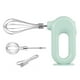 thumbnail image 1 of Batidor de crema de huevo eléctrico, batidor de crema de cocina automático ajustable de mano, batidora de mantequilla, agitador, herramientas Herramientas y accesorios para hornear verde 2 varillas Naiovety HA007445-04B, 1 of 6