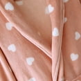 thumbnail image 6 of Arlun Womens Heart Print Sleepwear Robes for Valentine's Day Loose Cozy Knee Length Bathrobe Belted Soft Plush Fuzzy Shawl Collar Bathrobe Loungewear Pink XL, 6 of 8